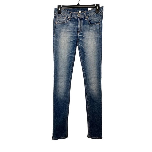 Rag and Bone Surf Medium Wash Denim Skinny Jeans Size 25 - Picture 2 of 5